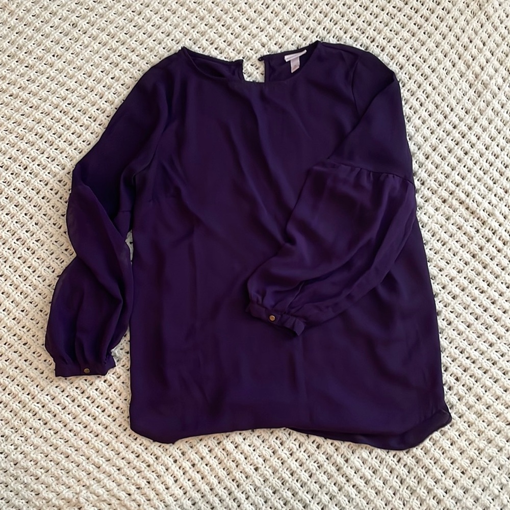 Dark Purple Maternity Top